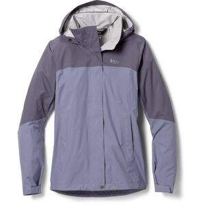 REI Lilac Purple Colorblock Rain Jacket/Windbreaker